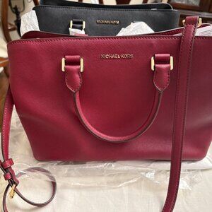 Michael Kors Saffiano Leather Satchel Crossbody